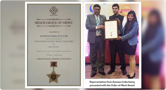 BillAvenue bags 'Skoch Order-of-Merit' award for its advanced digital bill payments platform